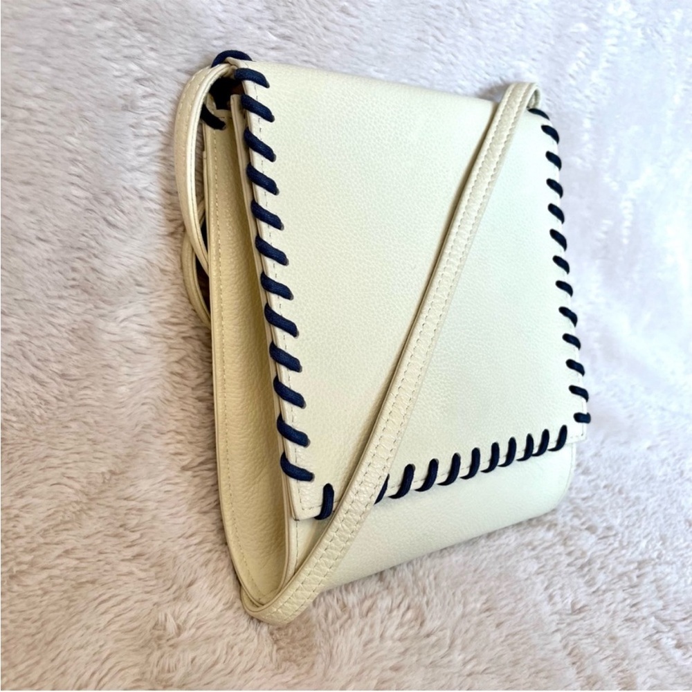 Rare Vintage YSL Cassandra Cream Braided Shoulder Bag - Picture 5 of 17